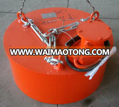 Over Band Conveyor Magnetic Separator of Round Type